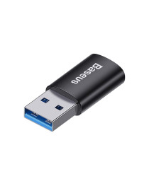 Преходник Baseus Ingenuity, Type-C F към USB, OTG, Черен - 40396