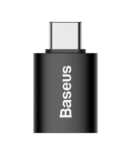 Преходник Baseus Ingenuity, USB F към Type-C, OTG, Черен - 40395