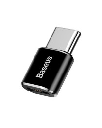 Преходник Baseus Mini, Micro USB F към Type-C, OTG, Черен - 40398