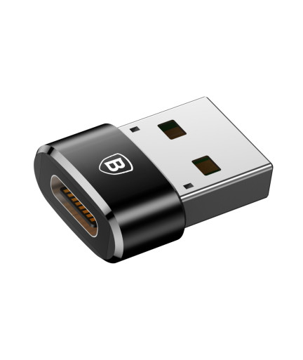 Преходник Baseus Mini, Type-C F към USB, OTG, Черен - 40399