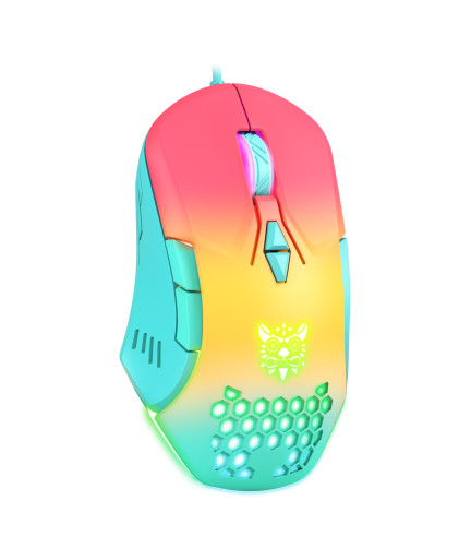Геймърска мишка Onikuma CW902, Оптична, 7D, RGB, Многоцветен - 765