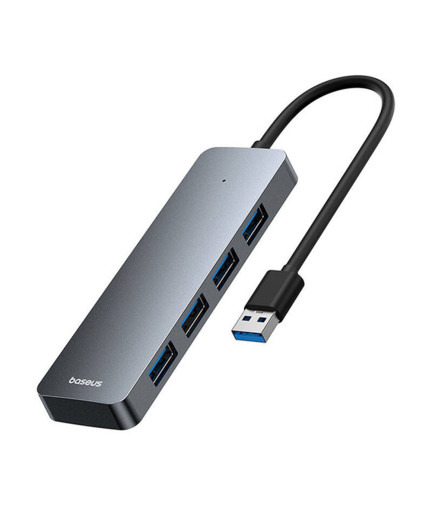 USB хъб Baseus UltraJoy, 4 Порта, USB към 4xUSB 3.0, 0.15m, Сив - 12072