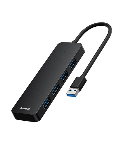 USB хъб Baseus UltraJoy, 4 Порта, USB към 4xUSB 3.0, 0.15m, Черен - 12073