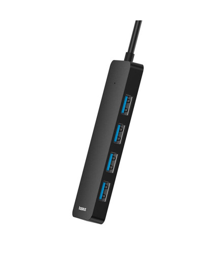 USB хъб Baseus UltraJoy, 4 Порта, USB към 4xUSB 3.0, 1.0m, Черен - 12075