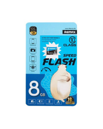 Карта памет Remax Speed Flash, Micro SD, 8GB, Class 10, Син - 62056