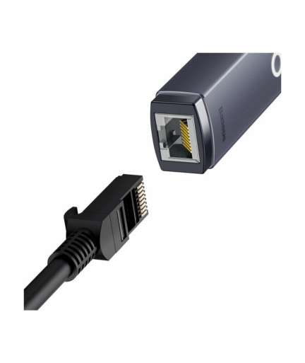 Мрежов адаптер Baseus Lite, Type-C към RJ45, 100Mbps, Сив - 40391