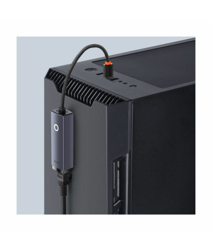 Мрежов адаптер Baseus Lite, Type-C към RJ45, 100Mbps, Сив - 40391