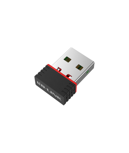 Безжичен мрежов адаптер LB-LINK BL-WN151, USB, 150Mbps, Черен - 19043