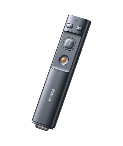 Мултифункционално дистанционно Baseus Orange Dot, Лазерна показалка, Сив - 40394