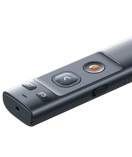 Мултифункционално дистанционно Baseus Orange Dot, Лазерна показалка, Сив - 40394