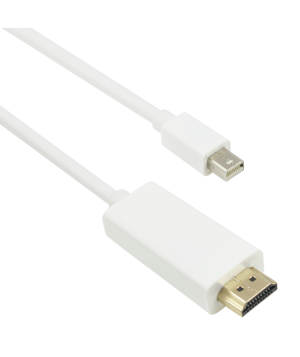 Кабел No brand, MINI DP - HDMI M,  1.8m, Бял -18217