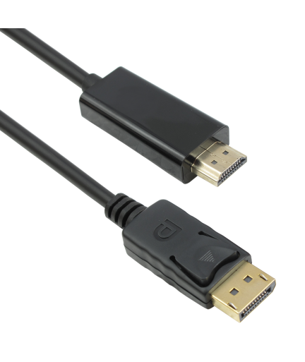 Кабел DeTech DP HDMI M/M, 14+1 cooper, 5м, Черен - 18275