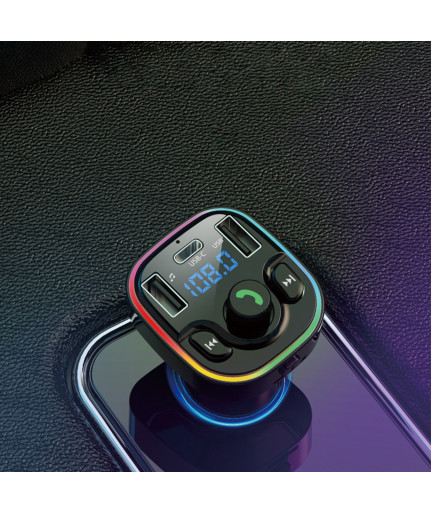 FM Трансмитер Earldom ET-M79, Bluetooth, Micro SD, USB, Type-C, QC, Черен - 17775