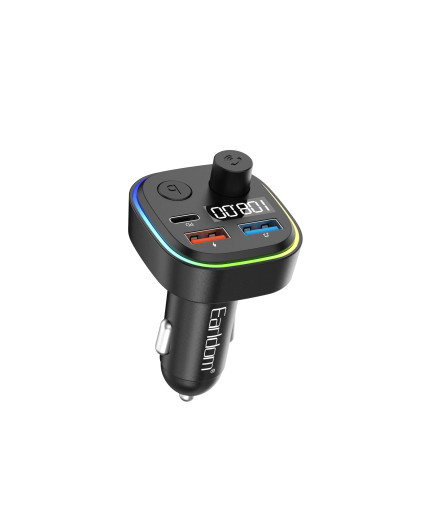 FM Трансмитер Earldom ET-M84, Bluetooth, USB, Type-C, PD, 3.1A, Черен - 17773