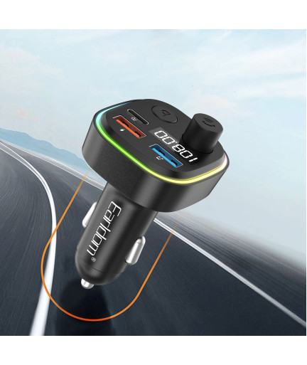 FM Трансмитер Earldom ET-M84, Bluetooth, USB, Type-C, PD, 3.1A, Черен - 17773