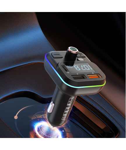 FM Трансмитер Earldom ET-M86, Bluetooth, USB, Type-C, PD, 3.1A, Черен - 17771