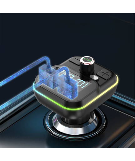 FM Трансмитер Earldom ET-M86, Bluetooth, USB, Type-C, PD, 3.1A, Черен - 17771