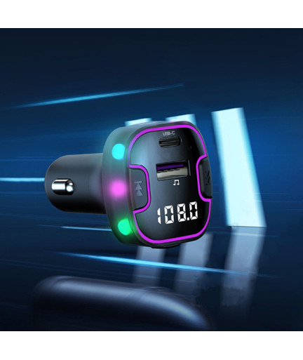 FM Трансмитер Earldom ET-M99, Bluetooth, USB, Type-C, QC, 3.1A, Черен - 17767