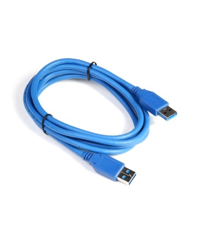 Кабел DeTech USB M / USB M 3.0 3m, Син - 18144