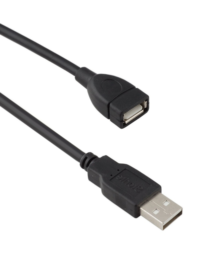 Кабел DeTech USB F - USB M удължител, 1.5m, HQ -18008