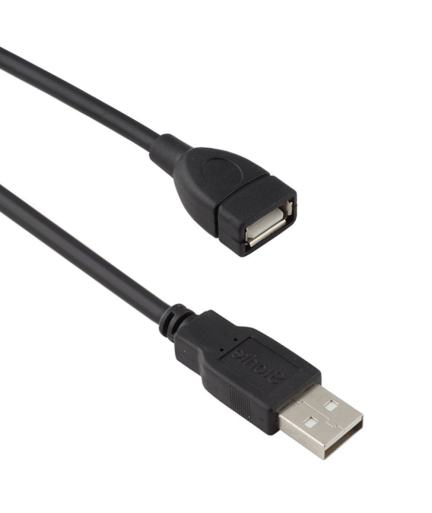 Кабел DeTech USB F - USB M удължител, 5m, HQ - 18031