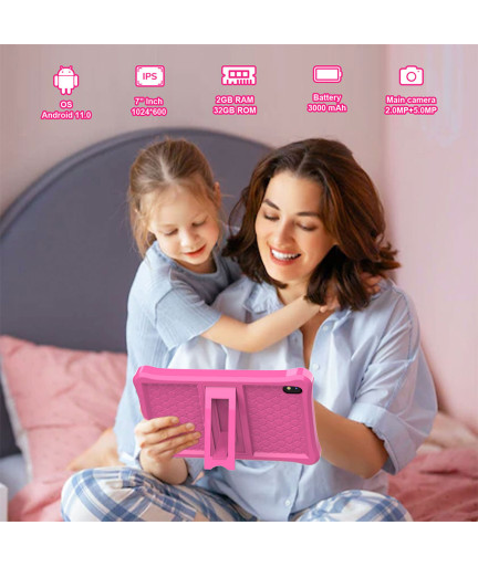 Детски таблет 7" No brand Q3K, Розов - 13096