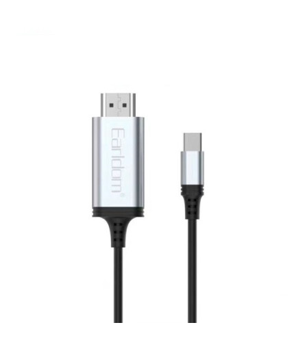 Кабел Earldom ET-W34, Type-C - HDMI 4K, 2м., Черен - 40374