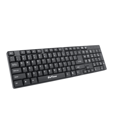 Клавиатура DeTech DE6081, USB, Черен - 6081