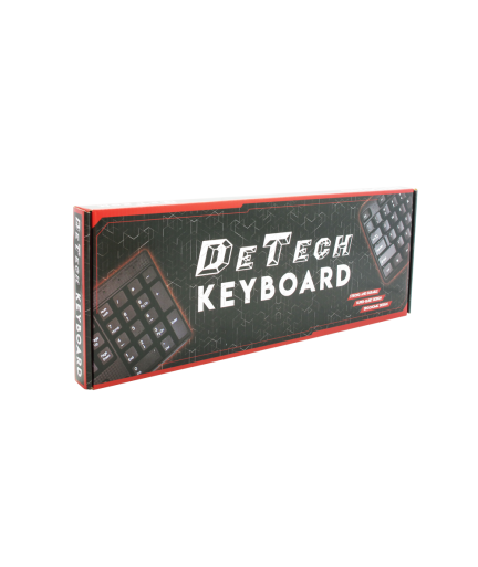 Клавиатура DeTech DE6081, USB, Черен - 6081