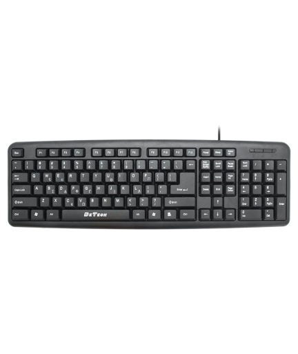 Клавиатура DeTech DE6149UG, USB, Гръцка стандартизация, Черен - 6190