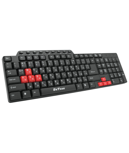 Мултимедийна клавиатура DeTech DE6085, USB, Кирилизирана, Черен - 6085