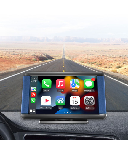 Преносим CarPlay / Android Auto дисплей No brand X300L, 7", За автомобил - 13314