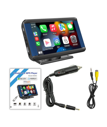 Преносим CarPlay / Android Auto дисплей No brand X300L, 7", За автомобил - 13314