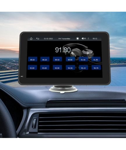 Преносим CarPlay / Android Auto дисплей No brand X5306L, 7", За автомобил - 13312