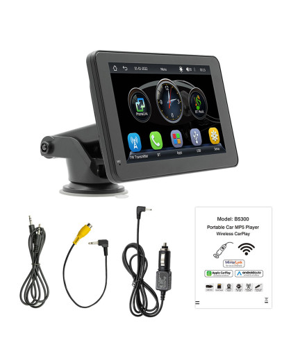 Преносим CarPlay / Android Auto дисплей No brand X5306L, 7", За автомобил - 13312