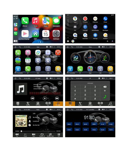 Преносим CarPlay / Android Auto дисплей No brand X5306L, 7", За автомобил - 13312