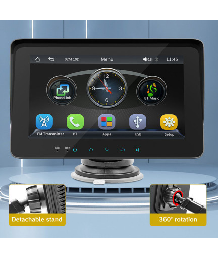 Преносим CarPlay / Android Auto дисплей No brand X5310L, 7", За автомобил - 13313