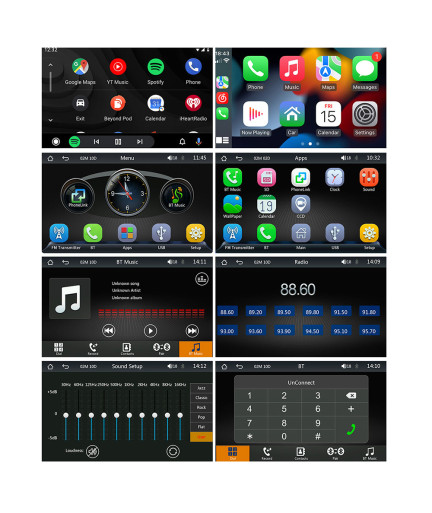 Преносим CarPlay / Android Auto дисплей No brand X5310L, 7", За автомобил - 13313
