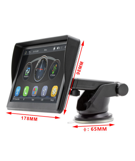 Преносим CarPlay / Android Auto дисплей No brand X600L, 7", За автомобил - 13311