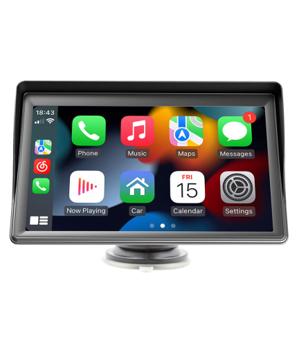 Преносим CarPlay / Android Auto дисплей No brand X600L, 7", За автомобил - 13311