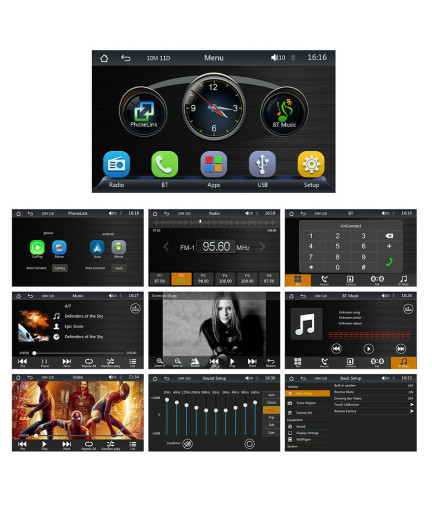 Преносим CarPlay / Android Auto дисплей No brand X600W, 7", За автомобил - 13310