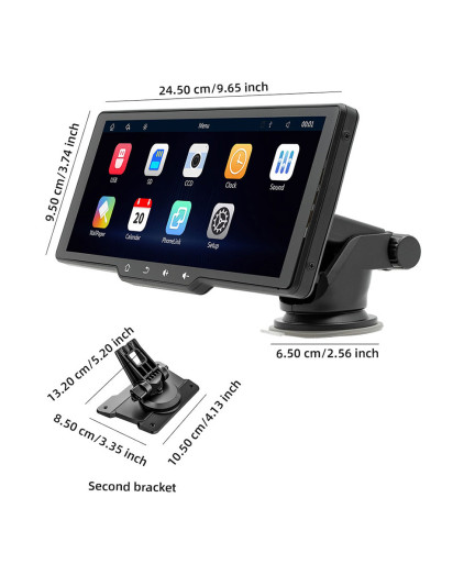 Преносим CarPlay / Android Auto дисплей No brand, X5314, 10.26", За автомобил - 13320