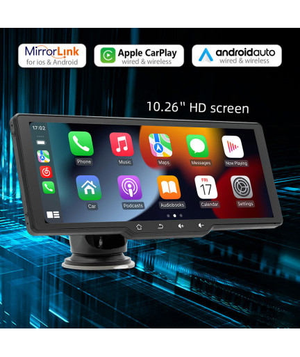 Преносим CarPlay / Android Auto дисплей No brand, X5314, 10.26", За автомобил - 13320