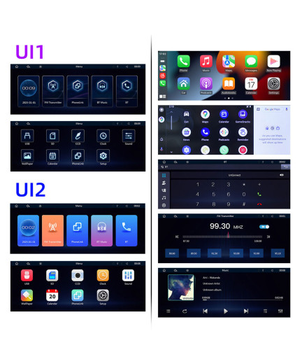 Преносим CarPlay / Android Auto дисплей No brand, X5314, 10.26", За автомобил - 13320