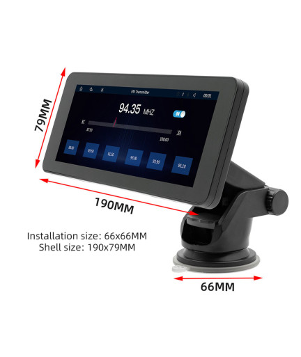 Преносим CarPlay / Android Auto дисплей No brand, X5368, 6.86", За автомобил - 13327