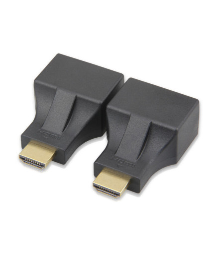 HDMI удължител, No brand, През LAN CAT-5e/6, Черен - 17165