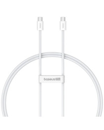 Кабел за данни Baseus Superior 2, Type-C - Type-C, 30W, PD, 1.0m, Бял - 40422