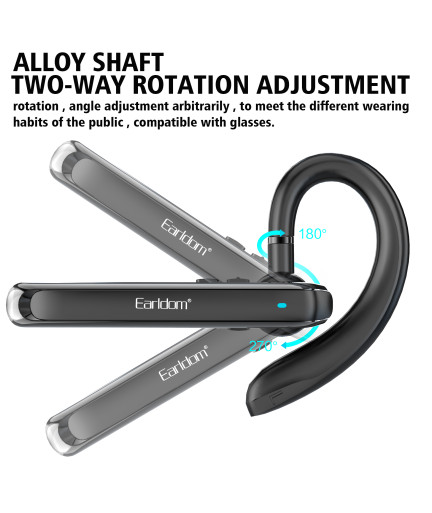 Bluetooth слушалка Earldom ET-BH65, Handsfree, Черен – 17909