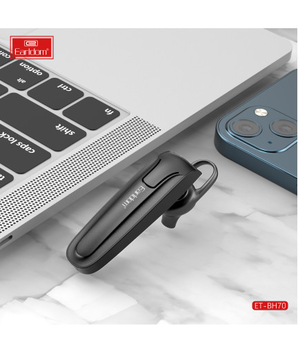 Bluetooth слушалка Earldom ET-BH70, Handsfree, Черен – 17908
