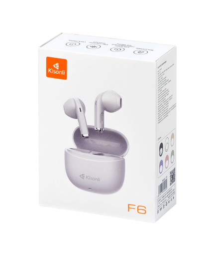 Bluetooth слушалки Kisonli F6, Черен – 20791
